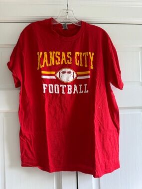 Kansas City Football Red Graphic Tee